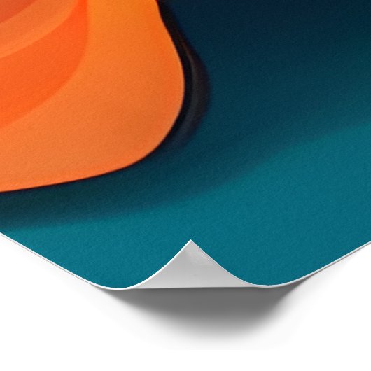 Adortable Halloween Berner Hund Poster (Ecke)