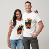 Adortable Halloween Cat T-Shirt (Unisex)