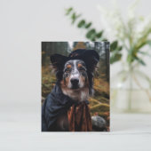 Adortable Halloween Dog Postkarte (Stehend Vorderseite)