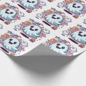 Adortable Halloween Ghost Squad & Spooky Friends Geschenkpapier (Ecke)