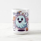 Adortable Halloween Ghost Squad & Spooky Friends Kaffeetasse (Mittel)