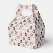 Adortable Halloween Owls Pattern Geschenkschachtel (Rückseite)