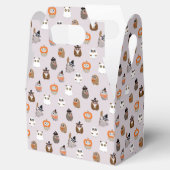 Adortable Halloween Owls Pattern Geschenkschachtel (Geöffnet)