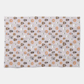 Adortable Halloween Owls Pattern Geschirrtuch (Horizontal)