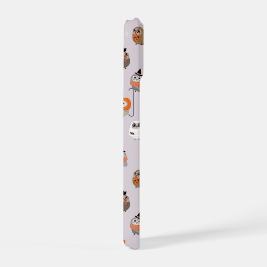 Adortable Halloween Owls Pattern iPhone 15 Hülle (Rechte Seite)