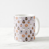 Adortable Halloween Owls Pattern Kaffeetasse (VorderseiteRechts)
