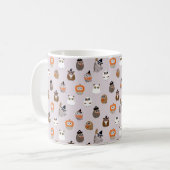 Adortable Halloween Owls Pattern Kaffeetasse (Vorderseite Links)