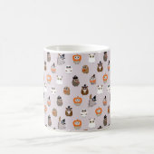 Adortable Halloween Owls Pattern Kaffeetasse (Mittel)