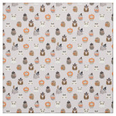 Adortable Halloween Owls Pattern Stoff (Muster)