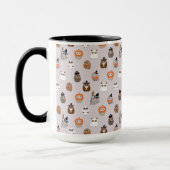 Adortable Halloween Owls Pattern Tasse (Links)