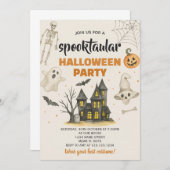 Adortable Halloween-Party Card Einladung (Vorne/Hinten)