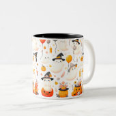 Adortable Halloween Zweifarbige Tasse (VorderseiteRechts)