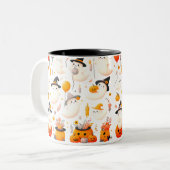 Adortable Halloween Zweifarbige Tasse (Vorderseite Links)
