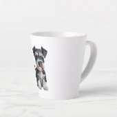 Adortable HD Miniatur Schnauzer Welpenportrait - E Milchtasse (Rechte Ecke)