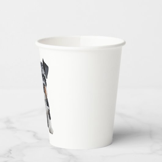 Adortable HD Miniatur Schnauzer Welpenportrait - E Pappbecher (Links)