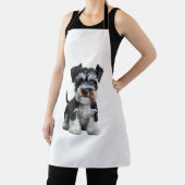 Adortable HD Miniatur Schnauzer Welpenportrait - E Schürze (InSitu)