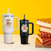 Adortable Herbst-Hochland-Kuh-Aufkleber Aufkleber