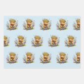 Adortable Highland Cow/Calf Wrapping Paper Geschenkpapier Set (Vorderseite 3)