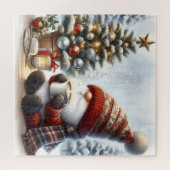 Adortable Holiday Weihnachten Gnome Puzzle (Horizontal)