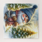 Adortable Holiday Weihnachten Gnome Puzzle (Horizontal)