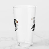 Adortable Horned Puffin Cartoon Glas (Rechts)