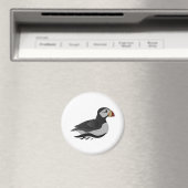 Adortable Horned Puffin Cartoon Magnet (In Situ (Geschirrspüler))