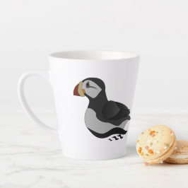 Adortable Horned Puffin Cartoon Milchtasse