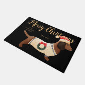 Adortable Hunde Familienname Moderner Klassiker Sc Fußmatte (Schrägansicht)