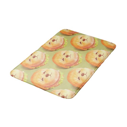 Adortable Hunde-Gesichtspferd-Muster Badematte (Schrägansicht)