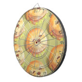 Adortable Hunde-Gesichtspferd-Muster Dartscheibe (Vorderseite rechts)