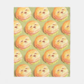 Adortable Hunde-Gesichtspferd-Muster Fleecedecke (Vorderseite)