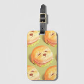 Adortable Hunde-Gesichtspferd-Muster Gepäckanhänger (Vorderseite Vertikal)