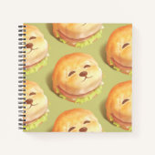 Adortable Hunde-Gesichtspferd-Muster Notizblock (Vorderseite)