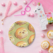 Adortable Hunde-Gesichtspferd-Muster Pappteller (Party)