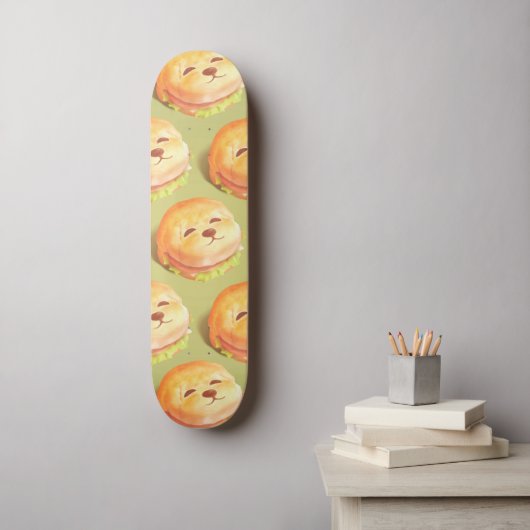 Adortable Hunde-Gesichtspferd-Muster Skateboard (Wandkunst)