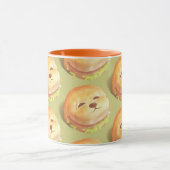 Adortable Hunde-Gesichtspferd-Muster Tasse (Zentrum)