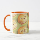 Adortable Hunde-Gesichtspferd-Muster Tasse (Links)