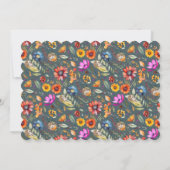 Adortable Igel & Botanicals Custom Card Einladung (Rückseite)