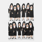 Adortable katholische Nonnen Geschirrtuch (Vertikal)