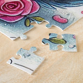 Adortable Katze feiert Geburtstag mit Kuchen Puzzle (Seite)