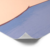 Adortable Katze mit Blume Poster (Ecke)