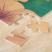 Adortable Katze mit Blume Puzzle (Seite)
