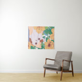 Adortable Katze mit Blume Wandteppich (Beispiel (Horizontal))