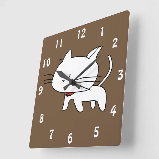 Adortable Kitty Cat Wall Uhr (Winkel)