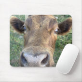 Adortable Kuh ist Nosey Mouse Pad Mousepad (Mit Mouse)