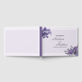 Adortable Lila Campanula Gästebuch (Voll)