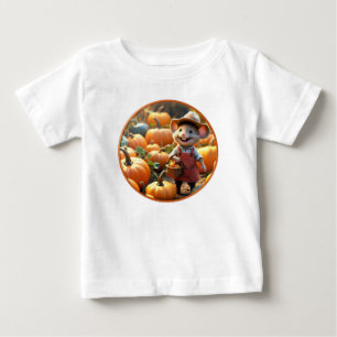 Adortable Maus mit Autumn Pumpkins Shirt