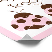 Adortable Mod Ladybug Poster/Print Poster (Ecke)