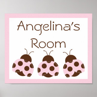Adortable Mod Ladybug Poster/Print Poster