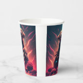 Adortable Mops in futuristischem Robot-Kostüm Pappbecher (Links)